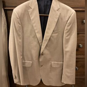 Cremieux Tan Blazer Suit Jacket Sz 41L Perfect Condition